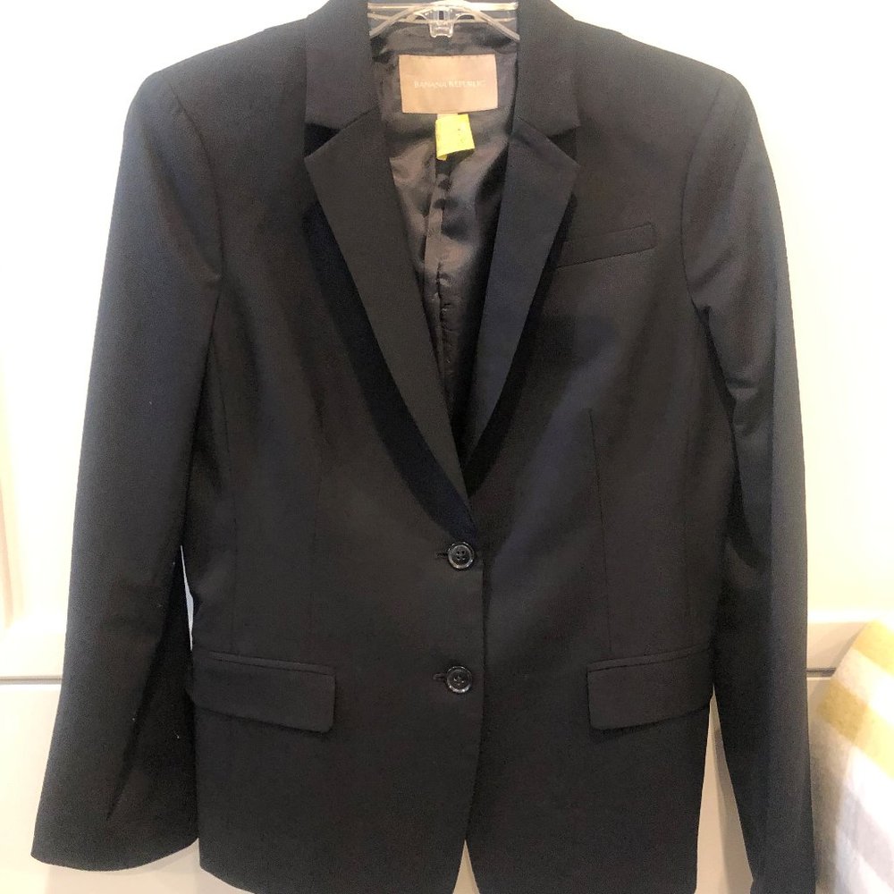 Banana Republic Black Wool Blazer